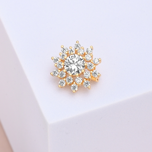 cz star brooch