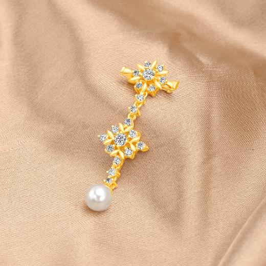 double mini star brooch