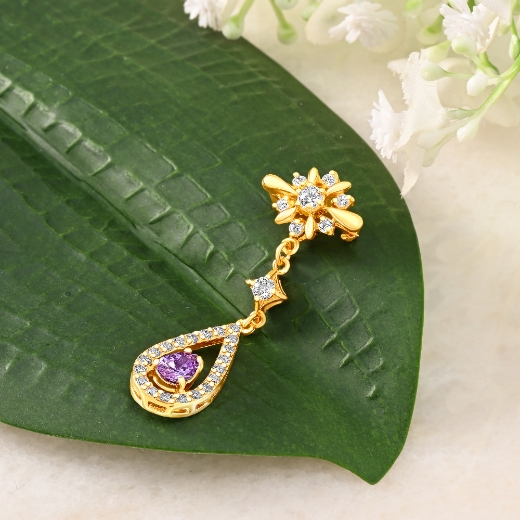 teardrop dangle brooch