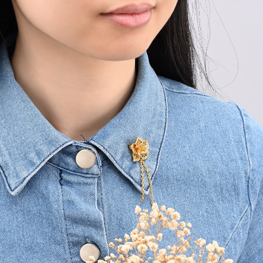 small rose brooch for girls