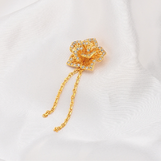 vintage small rose brooch