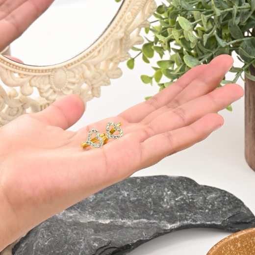 heart hoop earrings for women