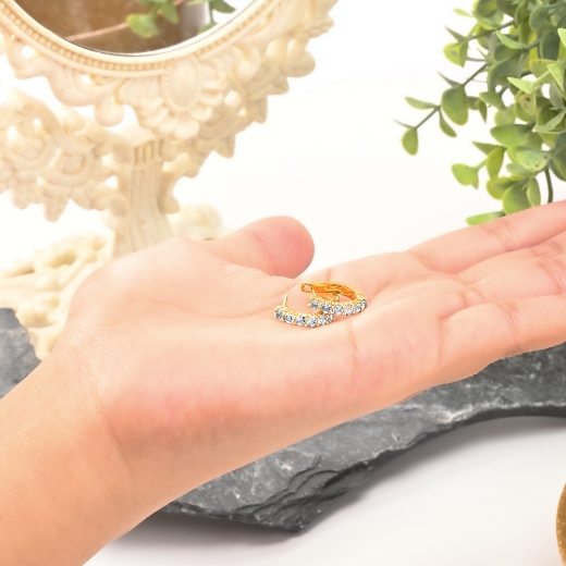 simple hoop earrings for women