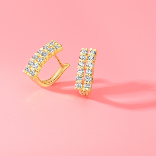 double cz earrings