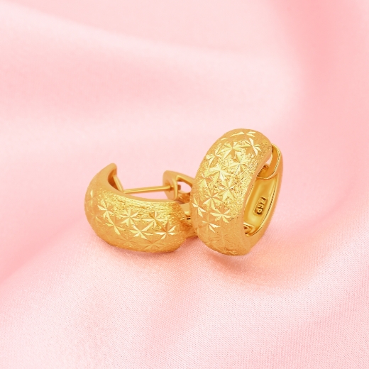 star gold plated earrings