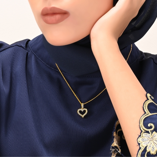 Open Heart Necklace for girls