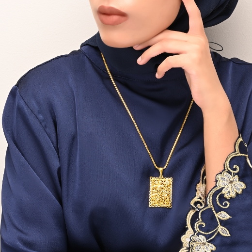 rectangle flower pendant for girls