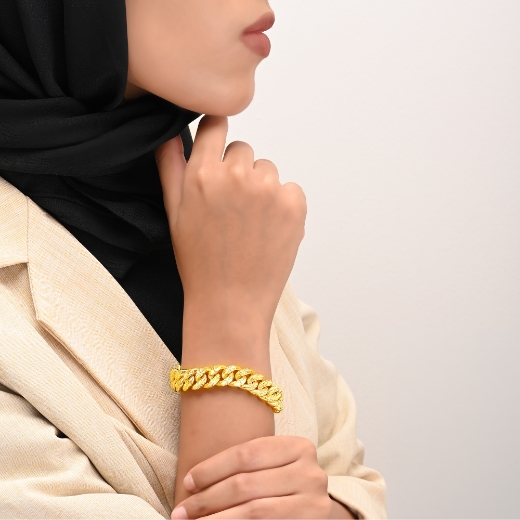 thick cuban bracelet for girls