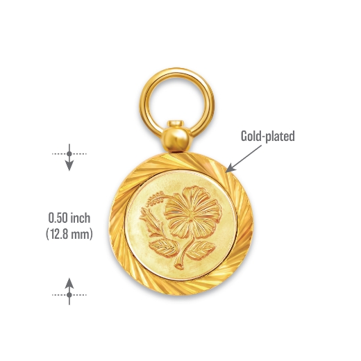 mini coin pendant measurement