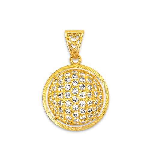 Vintage Half Ball Pendant