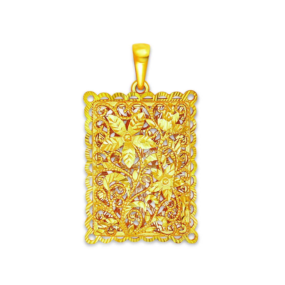 Filigree Flower Pendant