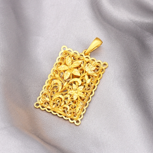 gold plated flower pendant