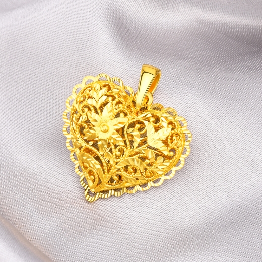 Big filigree heart pendant