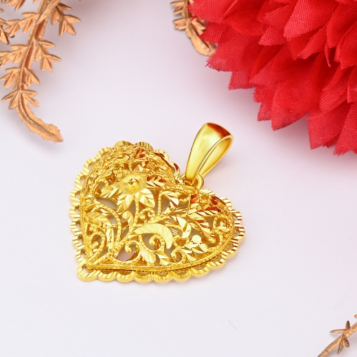gold plated heart pendant