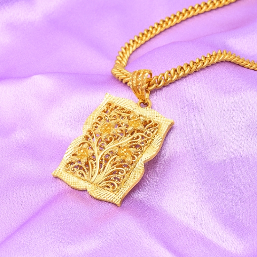 Vintage Filigree Flower Pendant