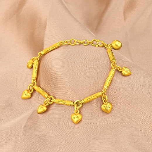 tiny heart chain bracelet