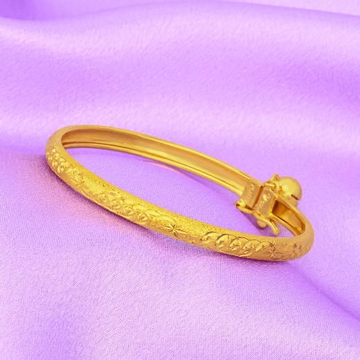 gold plated spiral bangle kid
