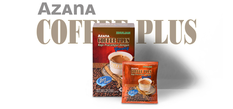 Azana Coffee Plus Coffee Premix with Ginseng - Less Sugar
