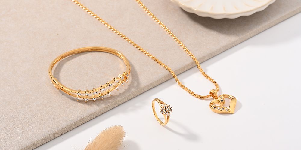 Gold plated jewellery